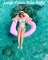 Heart Pool Float, Heart Shaped Summer Swimming, 2 Pack, 120 cm Diameter - Pink
